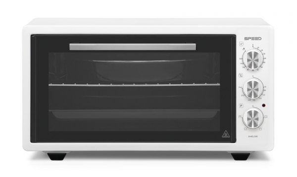 Horno Eléctrico 35Lts Blanco con Negro Speed